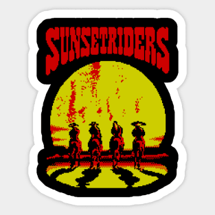 Sunset Riders 8 Bit  Art Sticker